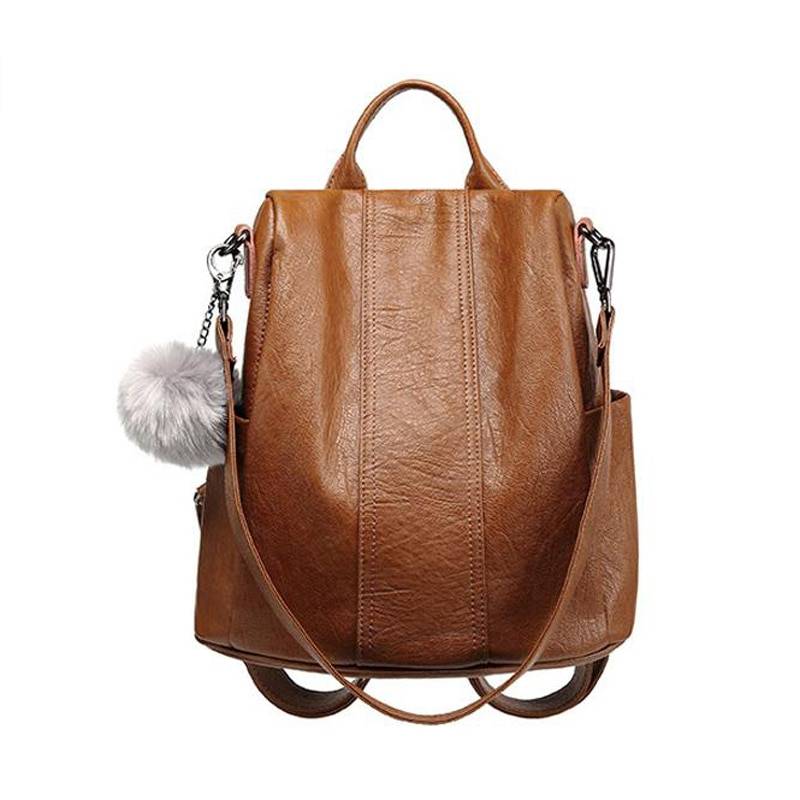 Anti-Theft Multifunction Leather Backpack Travel & Outdoor The Gadget Tingle