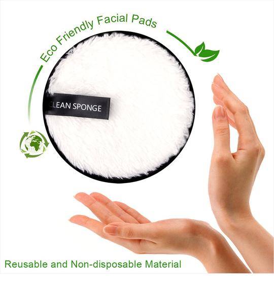 Microfiber Makeup Remover Pad Gadgets Color : White|Beige|Black 