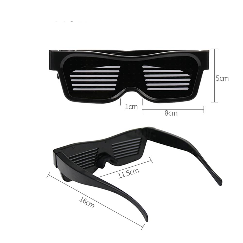 Customized Flashing Cyber Glasses Gadgets Color : Orange|Red|White|Blue|Green|Pink 