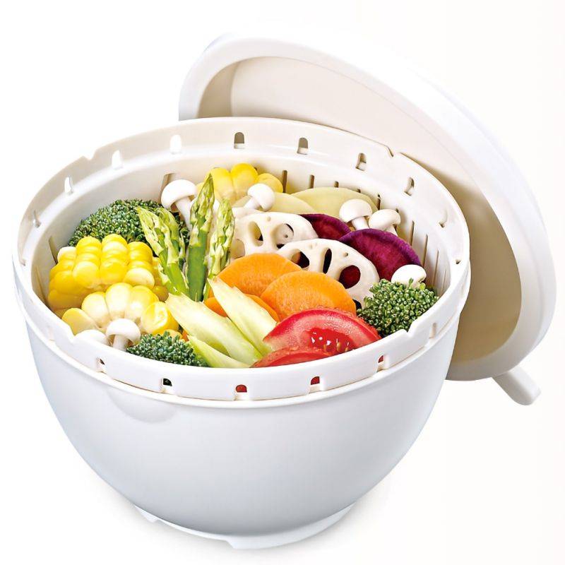 Multifunctional Drain and Cutting Bowl Home Goods Color : White 