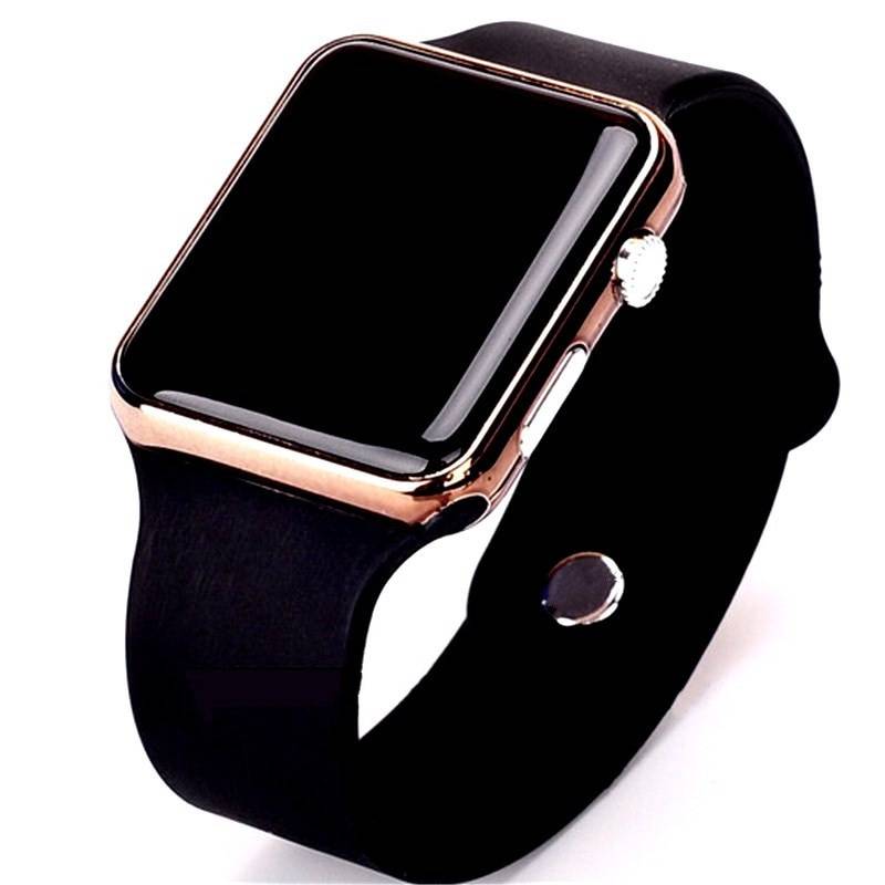 Unisex LED Digital Watch With a Silicone Strap