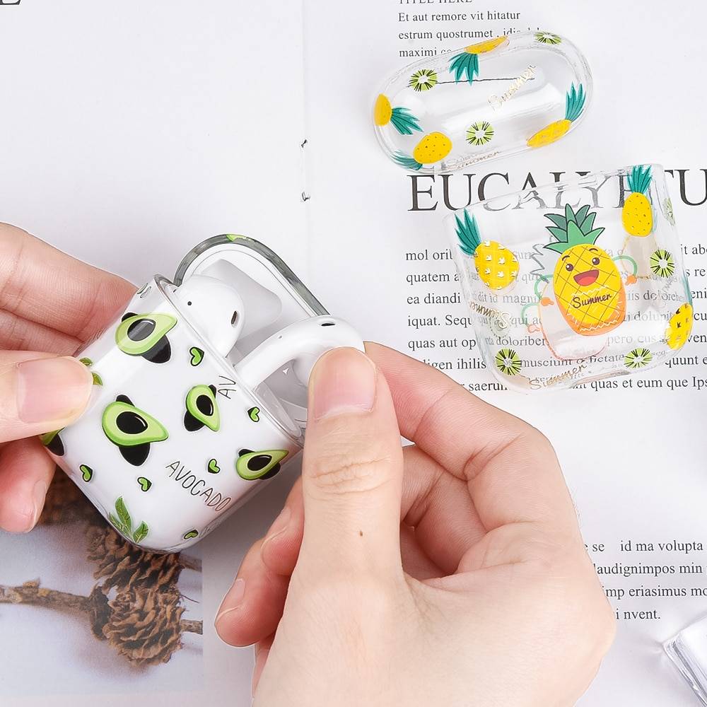 Clear Flower Cover Case For AirPods