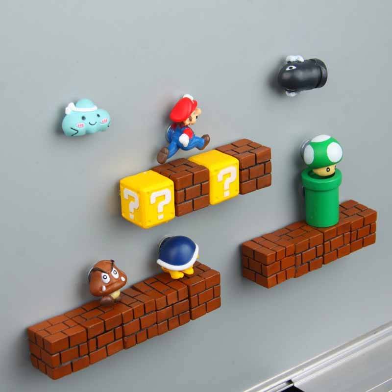 3D Super Mario Resin Fridge Magnets
