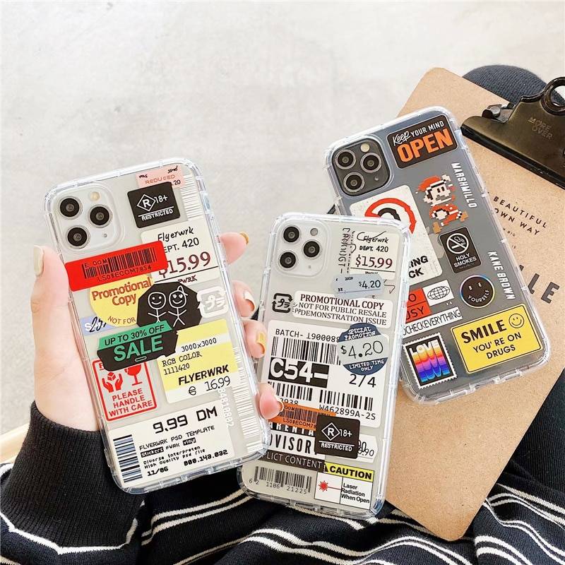 Retro Bar Code Label Phone Case For iPhone