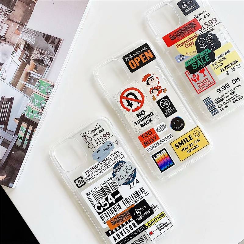 Retro Bar Code Label Phone Case For iPhone