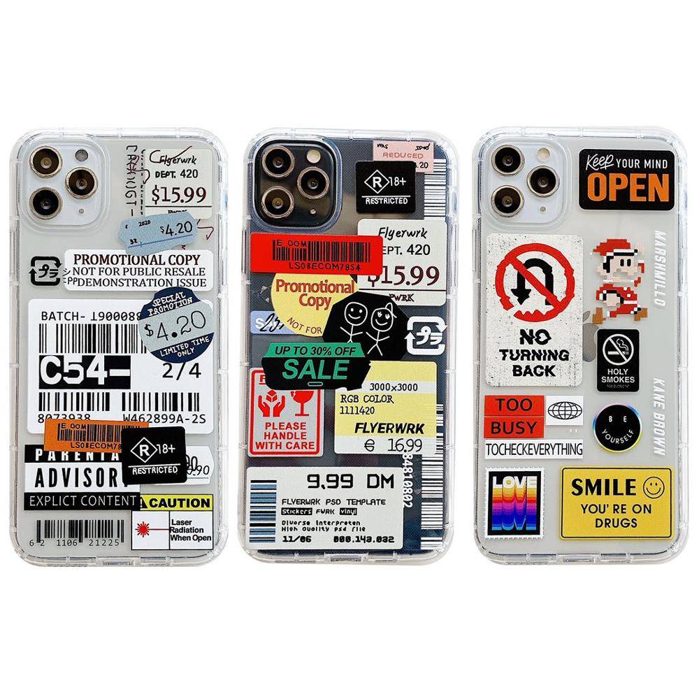 Retro Bar Code Label Phone Case For iPhone