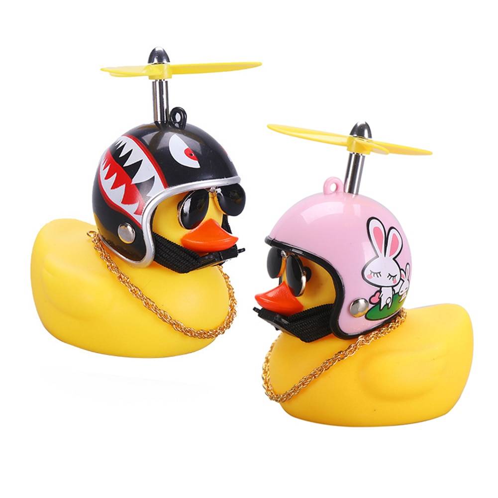 Yellow Duck with Helmet | The Gadget Tingle