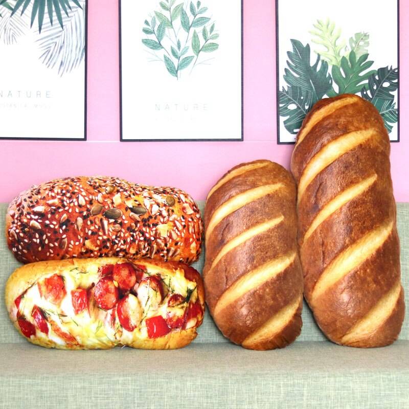 3D Bread Plush Pillow