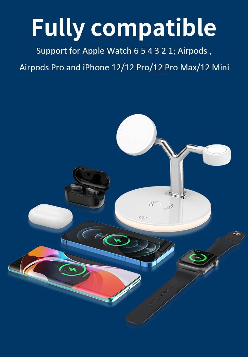 3-in-1 Magnetic Wireless Charging Stand 3-in-1 Magnetic Wireless Charging Stand