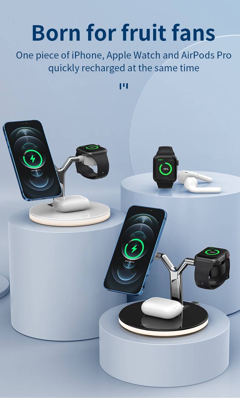 3-in-1 Magnetic Wireless Charging Stand 3-in-1 Magnetic Wireless Charging Stand