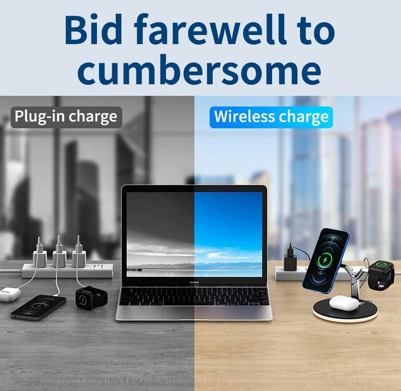 3-in-1 Magnetic Wireless Charging Stand 3-in-1 Magnetic Wireless Charging Stand
