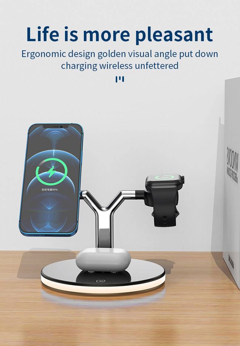 3-in-1 Magnetic Wireless Charging Stand 3-in-1 Magnetic Wireless Charging Stand