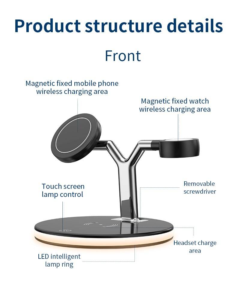 3-in-1 Magnetic Wireless Charging Stand 3-in-1 Magnetic Wireless Charging Stand