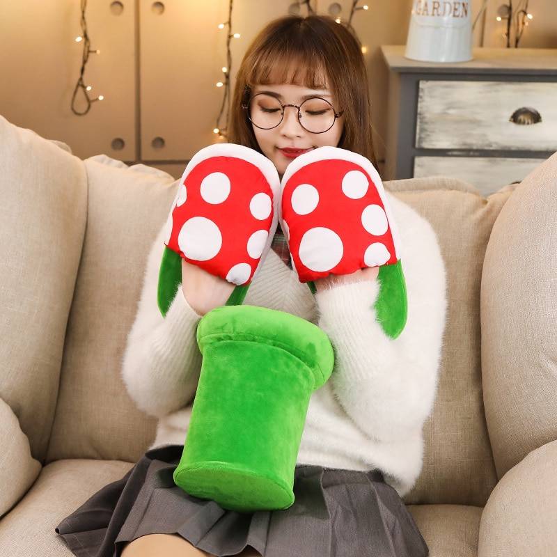 Mario Piranha Plant Slippers with Pipe Pot Holder