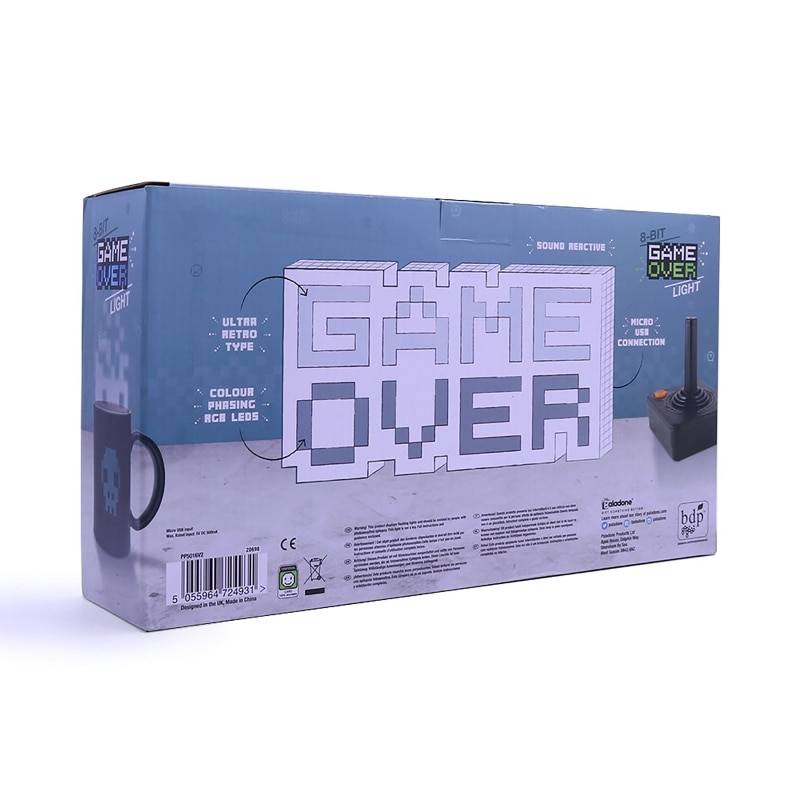 Pixel GAME OVER Light Sign Pixel GAME OVER Light Sign