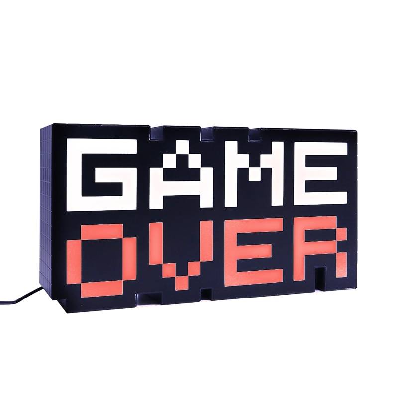 Pixel GAME OVER Light Sign Pixel GAME OVER Light Sign