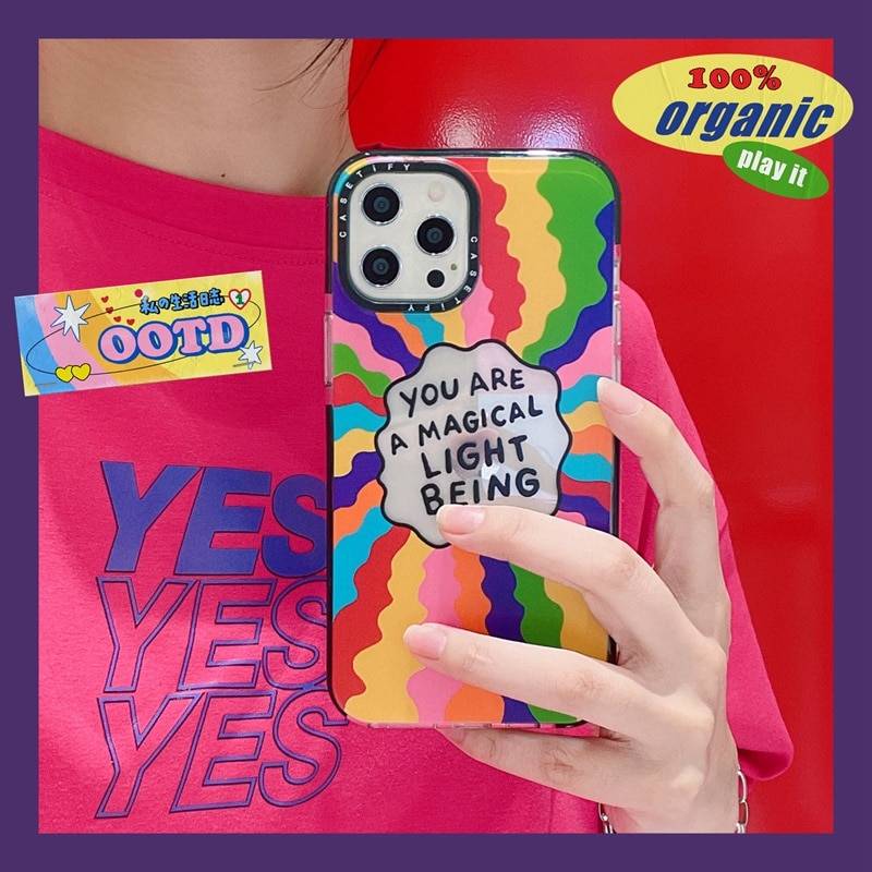 You Are a Magical Light Being Rainbow Phone Case for iPhone
