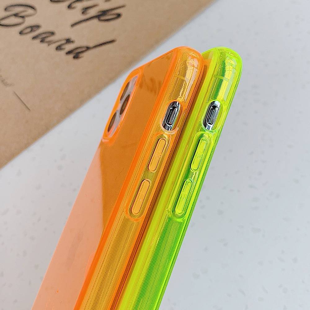Neon Soft Silicone Phone Case for iPhone