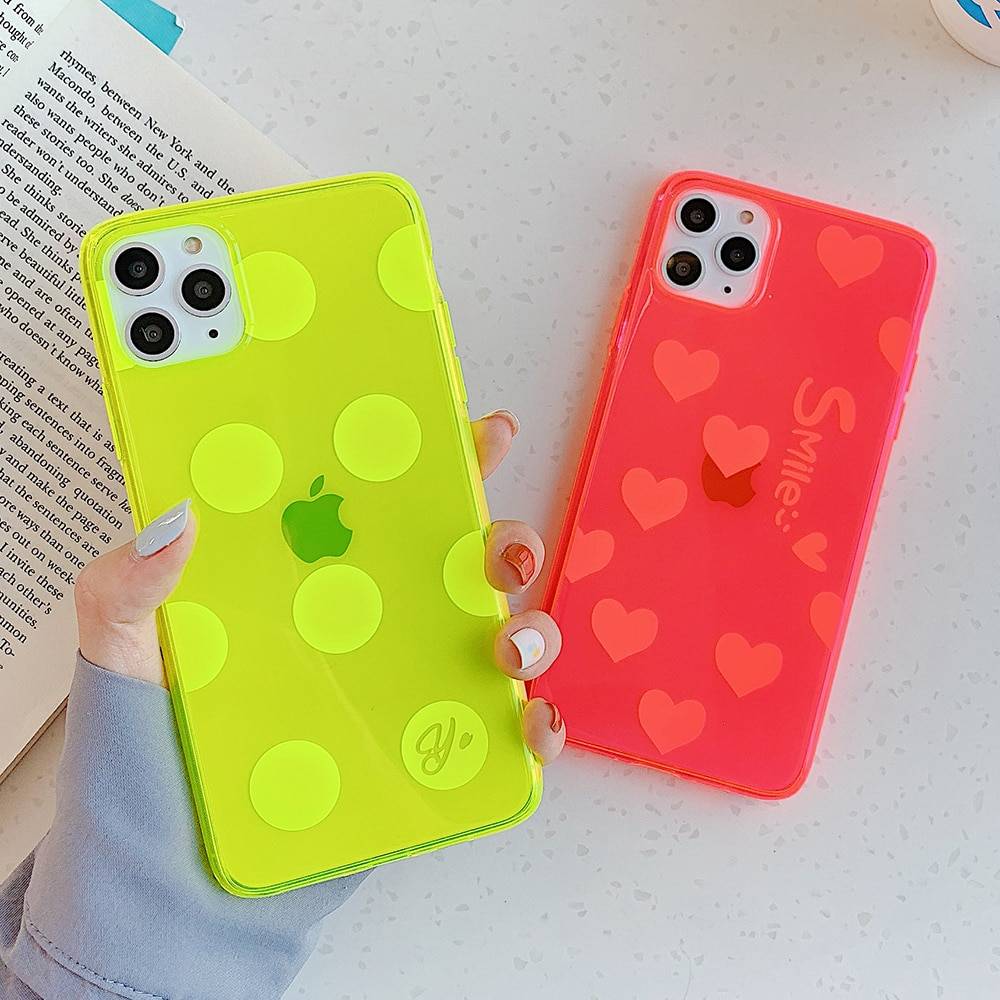 Neon Soft Silicone Phone Case for iPhone