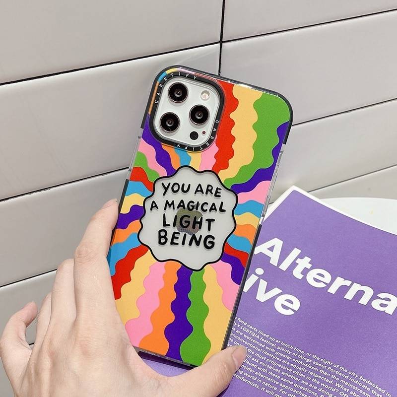 You Are a Magical Light Being Rainbow Phone Case for iPhone