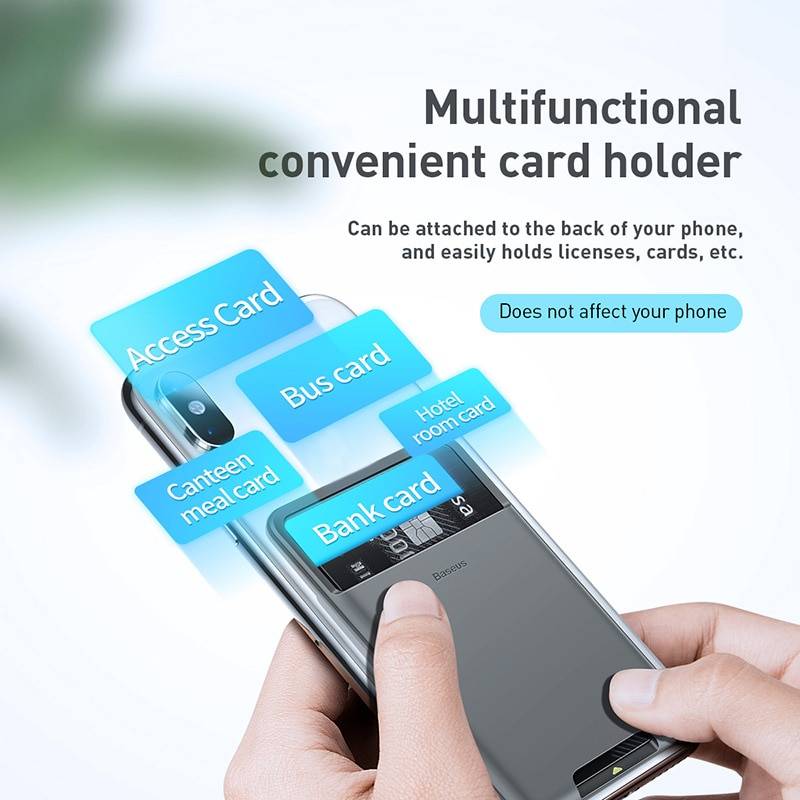 Baseus Universal Phone Back Slot Ultra Thin Card Wallet Case