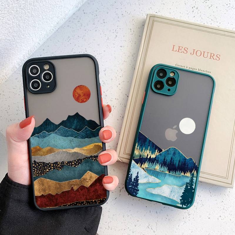Hand Painted Scenery Case For iPhone