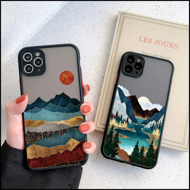 Hand Painted Scenery Case For iPhone