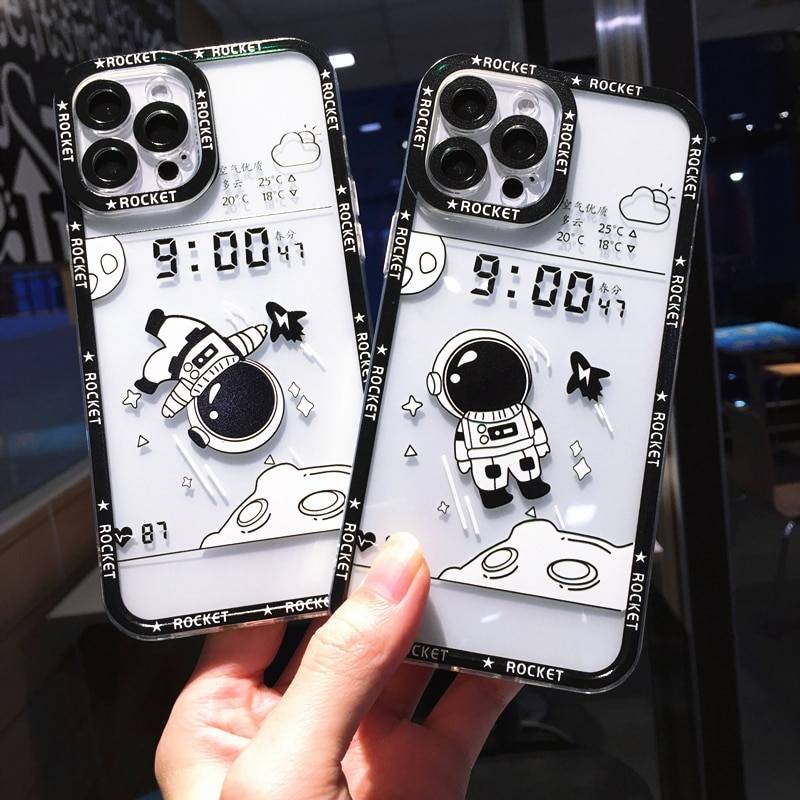 Cartoon Astronaut Case For iPhone
