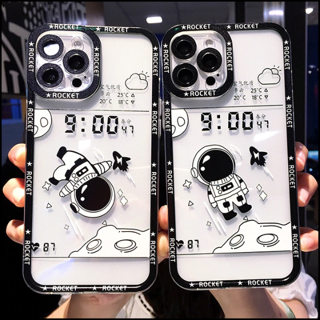 Cartoon Astronaut Case For iPhone